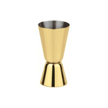 Paderno Cocktail Messbecher gold, 40/20ml, Grösse Ø 4,5 cm - H 8,5 cm