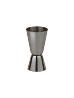 Paderno Cocktail Messbecher schwarz, 40/20ml, Grösse Ø 4,5 cm - H 8,5 cm