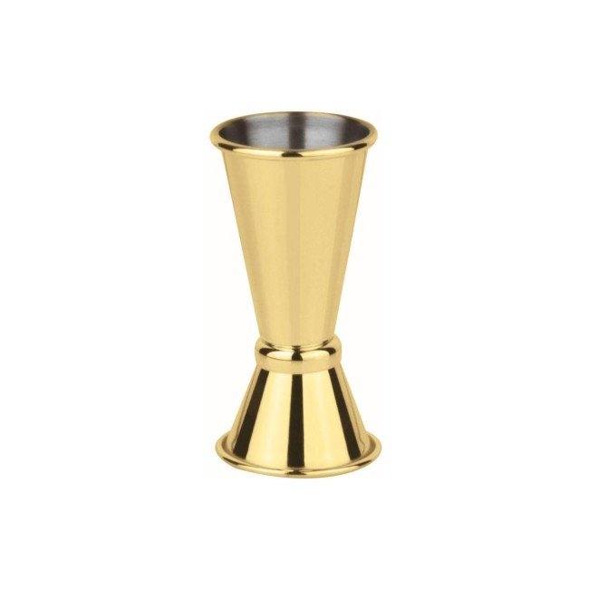 Paderno Cocktail Doppelmass gold, 40/20ml, Grösse Ø 4,5 cm - H 8,5 cm Paderno Cocktail Doppelmass gold, 40/20ml, Grösse Ø 4,5 cm - H 8,5 cm
