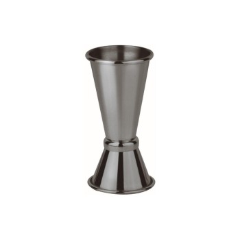 Paderno Cocktail Doppelmass black , 40/20ml, Grösse D 4.3, H 9.1 cm