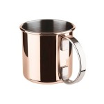 Paderno Cocktail Becher Moscow Mule, Fassungsvermögen 500ml, Edelstahl/Kupfer