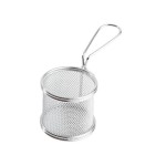 Paderno Panier de service Pommes Frites 8 cm x 7.5 cm 1 Pièce/s, Argenté