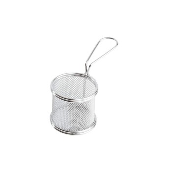 Paderno Panier de service Pommes Frites 8 cm x 7.5 cm 1 Pièce/s, Argenté