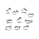 Paderno Kits d’emporte-pièces 2 cm x 10 cm 10 pièces, Animal