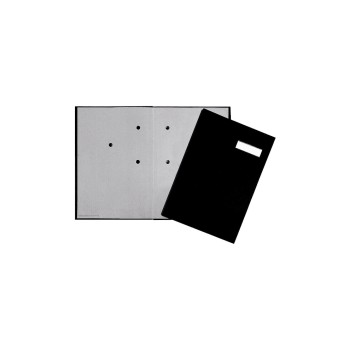 Pagna Unterschriftenmappe black, Kunststoff, 20 Fächer, Namensschild, A4