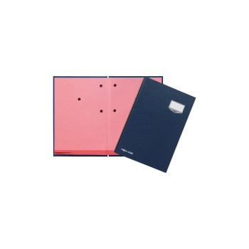 Pagna Unterschriftenmappe De Luxe blue, Kunststoff, 20 Fächer, aufklapp. Namen., A4