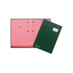 Pagna Unterschriftenmappe De Luxe grün, Kunststoff, 20 Fächer, aufklapp. Namen., A4