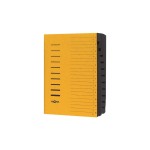 Pagna Ordnungsmappe with Gummiband A4, yellow, 12teilig, 1-12/A-Z