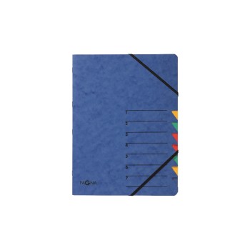 Pagna Ordnungsmappe  Easy with Gummiband A4, blue, 7teilig, 1-7 Pagna Ordnungsmappe  Easy with Gummiband A4, blue, 7teilig, 1-7
