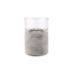 Pajoma Bougeoir à bougie chauffe-plat Ambiance 11.9 cm, béton / verre