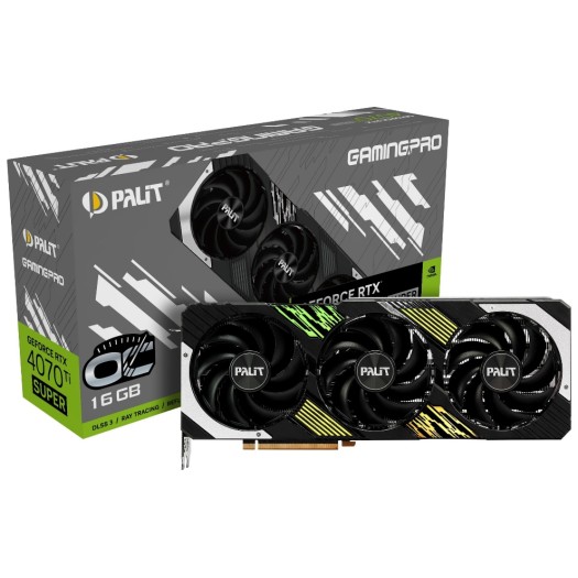 Palit RTX4070Ti Super GamingPro OC 16GB, GeForce RTX4070 Ti Super, 3x DP, 1x HDMI
