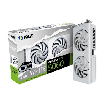 Palit RTX5060 WHITE OC 8GB GDDR7 , GeForce RTX5060, 3x DP, 1x HDMI Palit RTX5060 WHITE OC 8GB GDDR7 , GeForce RTX5060, 3x DP, 1x HDMI