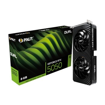 Palit RTX5050 Dual 8GB GDDR6, GeForce RTX5050, 3x DP, 1x HDMI Palit RTX5050 Dual 8GB GDDR6, GeForce RTX5050, 3x DP, 1x HDMI