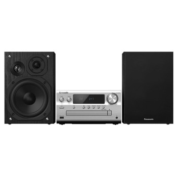 Panasonic SC-PMX802E, Micro HiFi-System, silver/black 2x60W, DAB+, BT, CD, AirPlay 2 Panasonic SC-PMX802E, Micro HiFi-System, silver/black 2x60W, DAB+, BT, CD, AirPlay 2
