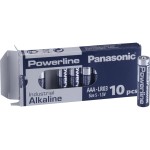 Panasonic Pile Alkaline Powerline Industrial AAA 10 Pièce/s