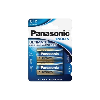 Panasonic Alkaline EVOLTA Type C 2 Stück, 1,5 Volt, LR14 Panasonic Alkaline EVOLTA Type C 2 Stück, 1,5 Volt, LR14