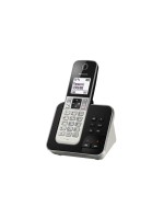 Panasonic Téléphone sans fil KX-TGD320SLW Noir/Argenté