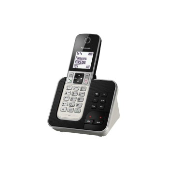 Panasonic Téléphone sans fil KX-TGD320SLW Noir/Argenté