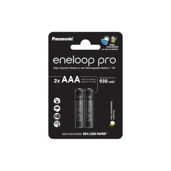 Panasonic Eneloop Pro 930 mAh, 2 Pièce/s
