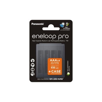 Panasonic Akku eneloop pro 4x AAA inkl Box, 4er Pack AAA, 930mAh, 1.2V, vorgeladen, Box Panasonic Akku eneloop pro 4x AAA inkl Box, 4er Pack AAA, 930mAh, 1.2V, vorgeladen, Box