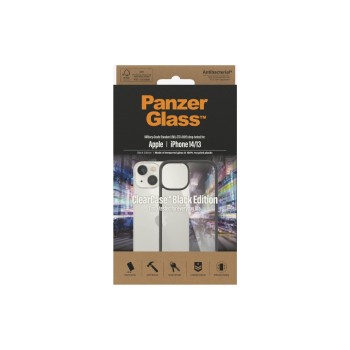 Panzerglass ClearCase Transparent, fürs iPhone 14, Black Frame Panzerglass ClearCase Transparent, fürs iPhone 14, Black Frame