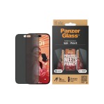 PanzerGlass Ultra Wide Fit Privacy, fürs iPhone 15 mit Applicator