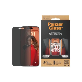 Panzerglass Ultra Wide Fit Privacy, fürs iPhone 15 Pro mit Applicator Panzerglass Ultra Wide Fit Privacy, fürs iPhone 15 Pro mit Applicator