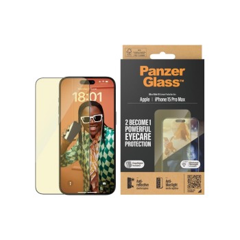 Panzerglass UWF Anti Reflective & Bluelight, fürs iPhone 15 Pro Max mit Applicator Panzerglass UWF Anti Reflective & Bluelight, fürs iPhone 15 Pro Max mit Applicator