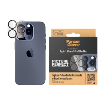 Panzerglass Camera Protector, fürs iPhone 15 Pro & 15 Pro Max Panzerglass Camera Protector, fürs iPhone 15 Pro & 15 Pro Max