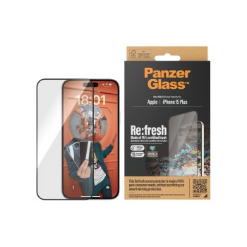 Panzerglass UWF Refresh with 45% rec. Glas, fürs iPhone 15 Plus mit Applicator Panzerglass UWF Refresh with 45% rec. Glas, fürs iPhone 15 Plus mit Applicator
