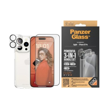 Panzerglass 3-in-1 Bundle Glas, Case, Cam, fürs iPhone 15 Pro (2810, 1173, 1137) Panzerglass 3-in-1 Bundle Glas, Case, Cam, fürs iPhone 15 Pro (2810, 1173, 1137)