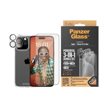 Panzerglass 3-in-1 Bundle Glas, Case, Cam, fürs iPhone 15 Pro Max (2812, 1175, 1137) Panzerglass 3-in-1 Bundle Glas, Case, Cam, fürs iPhone 15 Pro Max (2812, 1175, 1137)
