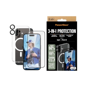 PanzerGlass 3-in-1 UWF, Case, Hoops, fürs iPhone 16 (1291, 2861, 1283) PanzerGlass 3-in-1 UWF, Case, Hoops, fürs iPhone 16 (1291, 2861, 1283)