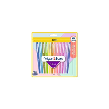 Paper Mate Fineliner Flair Medium Pastel 0.7 mm, 12 pièces Paper Mate Fineliner Flair Medium Pastel 0.7 mm, 12 pièces