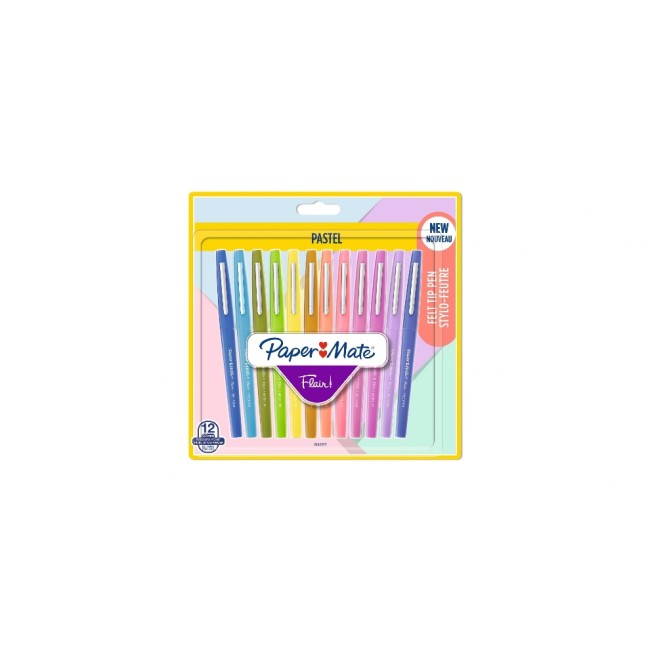 Papermate Flair Medium Pastell, M, 0.7mm, mehrere Farben, 12 Stk. Blister Papermate Flair Medium Pastell, M, 0.7mm, mehrere Farben, 12 Stk. Blister