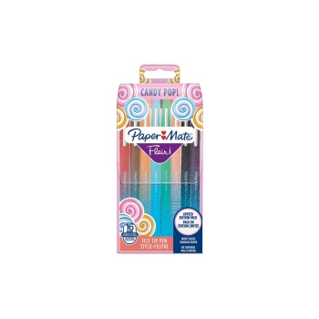 Paper Mate Fineliner Flair Medium Candy Pop 0.7 mm, 16 pièces Paper Mate Fineliner Flair Medium Candy Pop 0.7 mm, 16 pièces