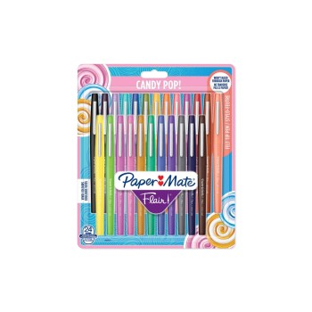 Paper Mate Fineliner Flair Medium Candy Pop 0.7 mm, 24 pièces Paper Mate Fineliner Flair Medium Candy Pop 0.7 mm, 24 pièces