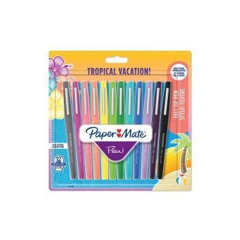 Paper Mate Fineliner Flair Medium Tropical Vacation 0.7 mm, 12 pièces Paper Mate Fineliner Flair Medium Tropical Vacation 0.7 mm, 12 pièces