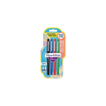 Paper Mate Fineliner Flair Medium 0.7 mm, 4 pièces Paper Mate Fineliner Flair Medium 0.7 mm, 4 pièces