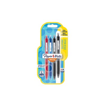 Paper Mate Stylo bille Inkjoy 300 RT 1 mm, 4 pièces Paper Mate Stylo bille Inkjoy 300 RT 1 mm, 4 pièces