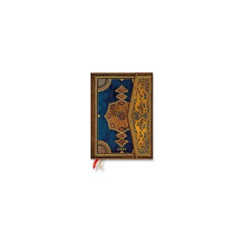 Paperblanks Wochenagenda Safawidisch Indigo, Midi, HOR, 1W/2S, 160 pages, 2027 Paperblanks Wochenagenda Safawidisch Indigo, Midi, HOR, 1W/2S, 160 pages, 2027
