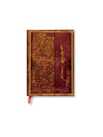 Paperblanks Carnet de notes Shakespeare Midi, vierge, rouge