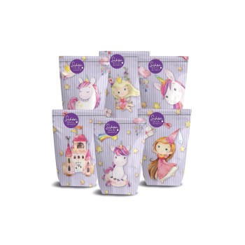 Papierdrachen Geschenktüten, 12 Stück, Einhorn, zum Geburtstag Papierdrachen Geschenktüten, 12 Stück, Einhorn, zum Geburtstag