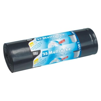 Weita Kehrichtsack 120L/grey, Pack à 25 Stk,o. Verschluss