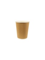 Papstar Tasses à café jetables Carton Ripple Wall 1 dl 25 Pièce/s