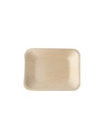 Papstar Assiettes jetables Feuille de palmier Pure carrée 25 Pièce/s