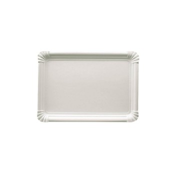 Papstar Pappteller Pure eckig 18x26cm, 1 Pack à 250 Stk. Weiss