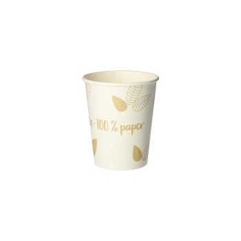Papstar Trinkbecher PURE ZERO 2dl 50 Stk., 1 Pack à 50 Stk. Pappe taupe