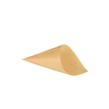 Papstar Holz-Fingerfood-Spitztüten pure, Inhalt 50 Stück Papstar Holz-Fingerfood-Spitztüten pure, Inhalt 50 Stück
