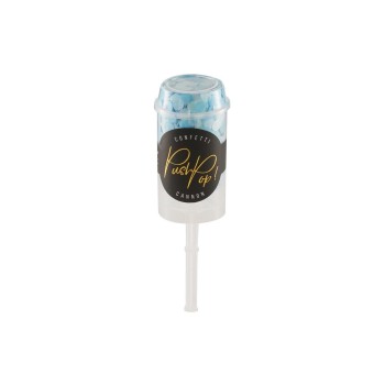 Partydeco Push-Pop Konfetti blau, Ø Konfettis: 8 mm Partydeco Push-Pop Konfetti blau, Ø Konfettis: 8 mm